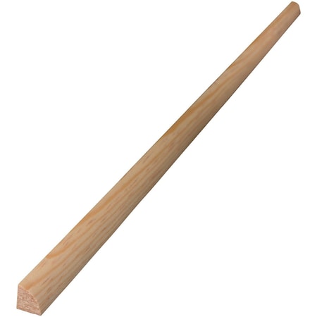 Alexandria Moulding 1/2'' W.x1/2'' H.x8 ' L. Solid Pine Quarter Round Molding 00100-20096C1