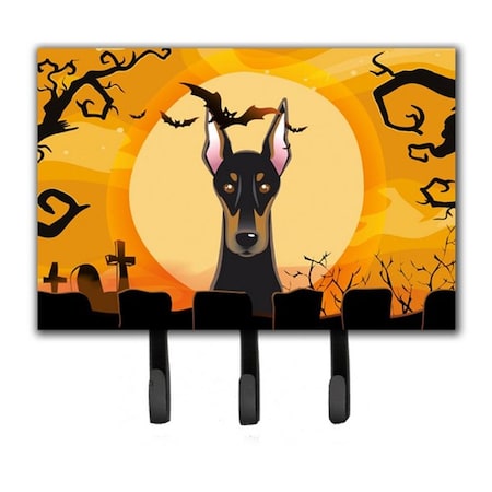 Carolines Treasures Halloween Doberman Leash and Key Holder BB1803TH68