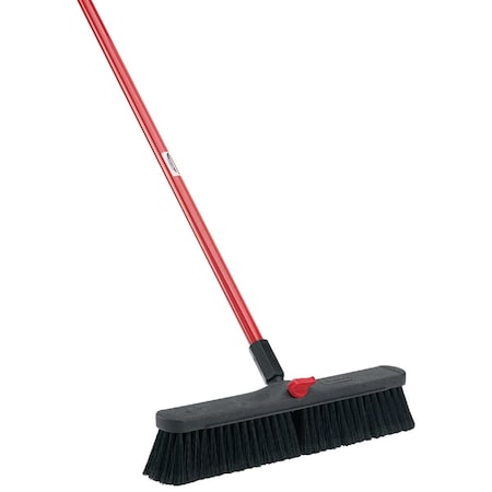 Libman 18'' x 64'' Steel Handle Smooth Surface Push Broom 800
