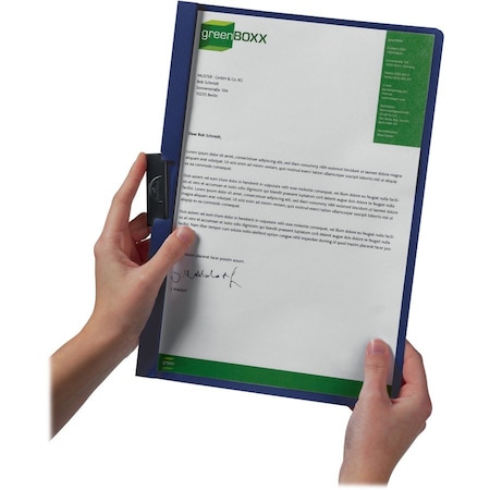 Durable Office Products DURACLIP Letter Report Cover, Dark Blue, 25PK DBL221407