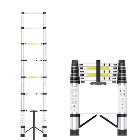 Wrightmaster 10.2 ft. Lightweight Steel Extension Ladder with Safety Lock, 330 lb. Load Capacity ZOR-16771800137