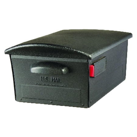 Solar Group Architectural Mailboxes Mailsafe Classic Plastic Post Mount Black Mailbox RSKB00AM