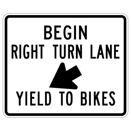 Sign Solutions Usa Traffic Sign, 36 in Width, Aluminum Sign, Horizontal Rectangle DUS06DWT3630R4-4