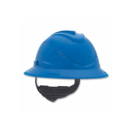 V-Gard C1 Hard Hat, Fas-Trac III 4 Point Ratchet, Vented, Blue 454-10215830