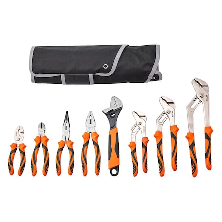 Vevor Pliers Set Groove Joint Pliers 8-Piece High Carbon Steel 12"/10"/8"/6", 8PK SY-808