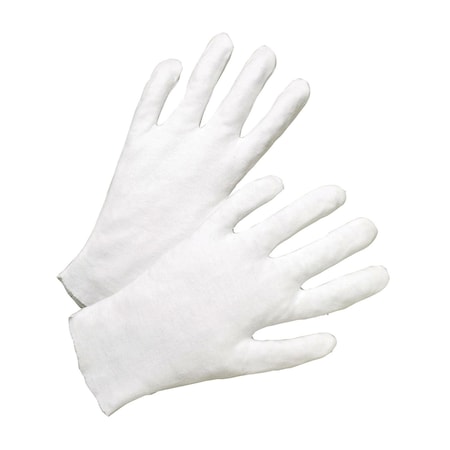 Pip Heavy Weight Cotton Lisle Inspection Glove with Unhemmed Cuff, 12PK 805/S