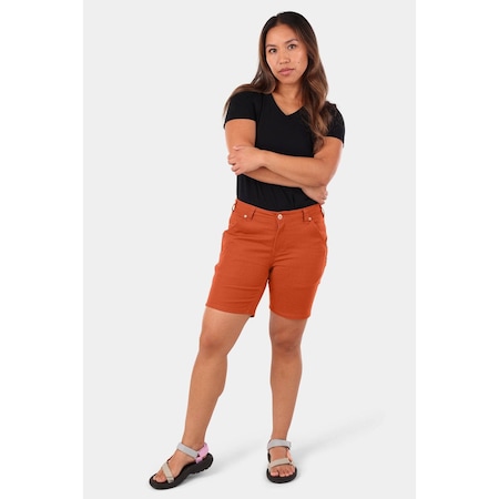 Dovetail Workwear Women's Shorts, 0, Paprika (Orange), Stretch Canvas DWS25C4C-809-0