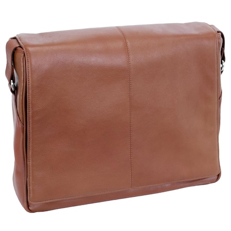 Ezgeneration McKlein  San Francesco Cognac Leather Messenger Bag EZ2651964