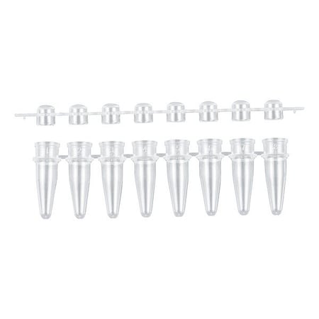 Zoro Select PCR Strip, 0.28 in Dia, Colorless, PK120 P3020