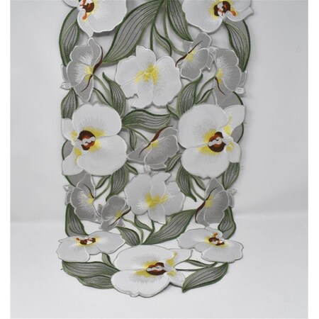 Sinobrite 15 x 54 in. Elegant Orchid Table Runner H9418-15x54