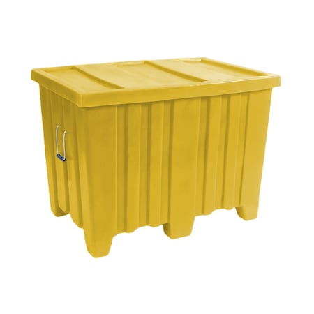 Myton Industries Bulk Ship Container, 16.5 cubic ft., 650lbs capacity, YLW MTR-2 YELLOW
