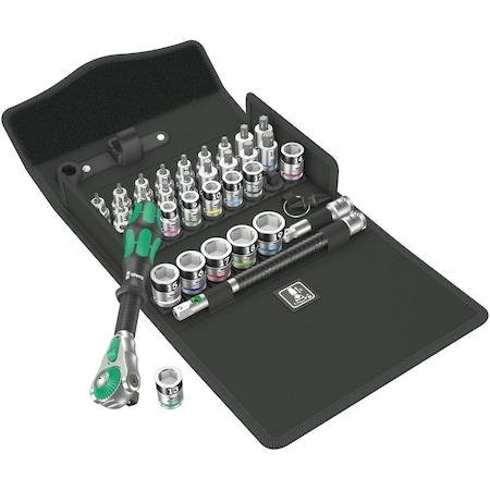 Wera 8100 SB All-in Zyklop Speed ratchet set, 3/8 in drive, 35 pieces 5003536001