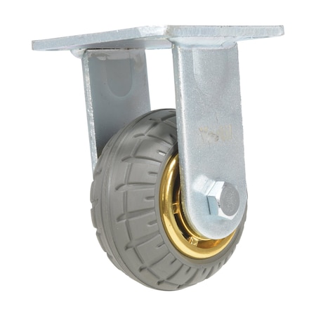 Vestil Flat-Free Rigid Caster 4 In. Diameter x 2 In. Width 440 Lb. Capacity Dark Gray CST-VE-4X2FF-R