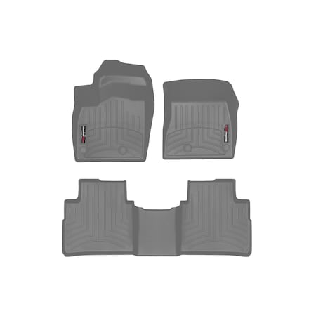 Weathertech Grey, Front and Rear Floorliners 461644-1-2