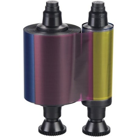 Evolis 1/2 YMCKO Color Ribbon, 400 prints / roll R3013