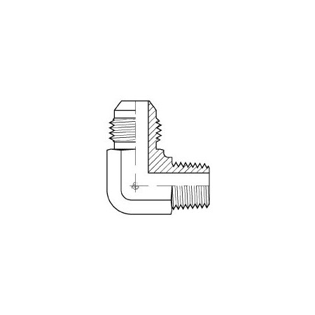Adaptall 90 Degrees MALE JIC X MALE BSPT ELBOW 3/4 in 1 in 9063-12-16