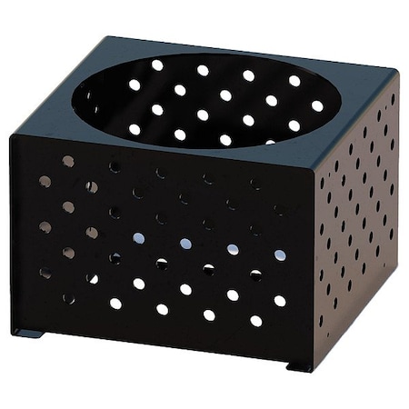 Ultraplay Square Planter, 18 in H, Black 17-SQP