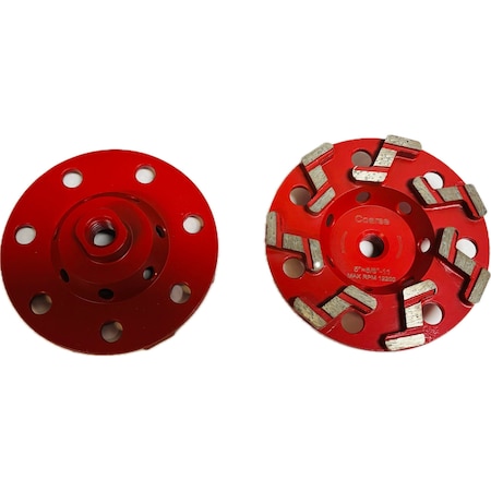 Vantage Product Triagle Segmented Cup Wheel, Concrete Cutting, 5'', Medium ZSEG511A1HT30