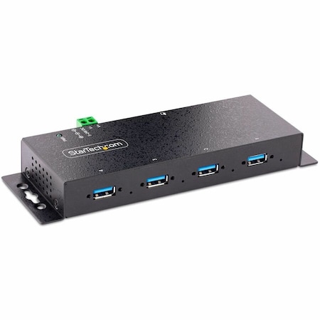 Startech.Com 4-Port Industrial USB USB 3.0 5Gbps Hub - Rugged USB Hub w/ESD and Surge Protection - 5G4AINDNP-USB-A-HUB