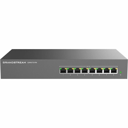 Grandstream Unmanaged Network Switch, 8 x GigE (8 PoE) GWN7701PA