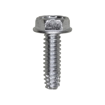 Auveco 10-24 x 5/8in Indented Hex Washer Head Type F Zinc, 100PK 5775