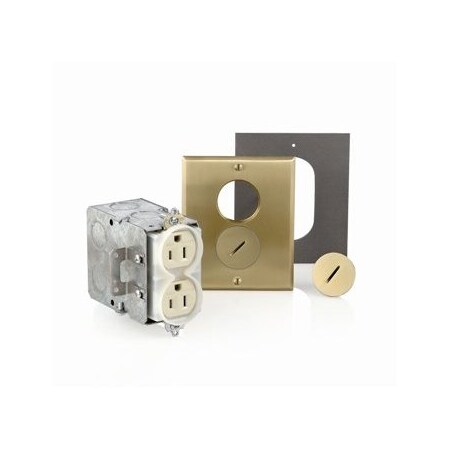 Leviton Commercial Grade Floor Box 15 Amp, 125 Volt 25249-TFB