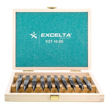 Excelta Tweezers Set, SS, Anti-Magnetic, Point Tip KST-10-SE