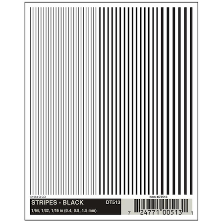 Woodland Scenics Stripes - Black WOO513