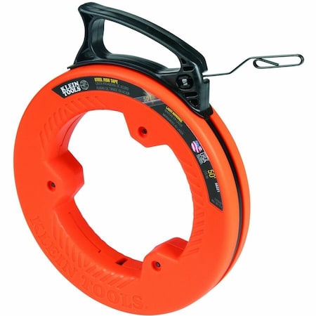Klein Tools Steel Fish Tape, Flat, Loop End, 7" dia. 56331