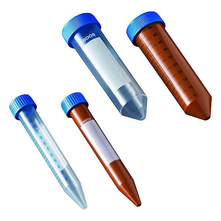 Zoro Select Centrifuge Tube, 1.13 in Dia, Amber, PK500 P10408