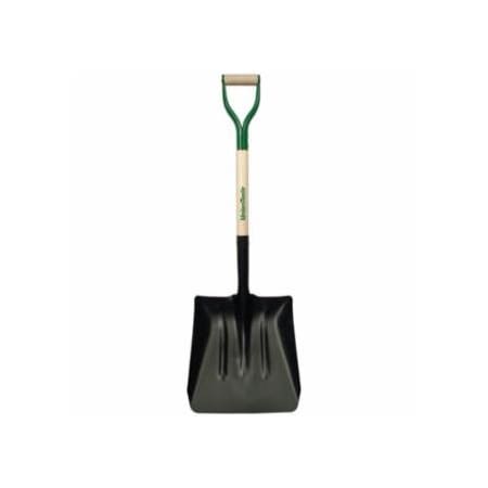 Razor-Back Steel Coal Shovel, 14.5 in L X 13.5 in W Blade, 27 in White Ash D-Grip Handle 760-54109