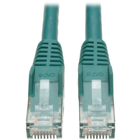 Eaton Tripp Lite Series Cat6 Gigabit Snagless Molded UTP Ethernet Cable RJ45 M/M, PoE, Green, 5 ft. N201-005-GN