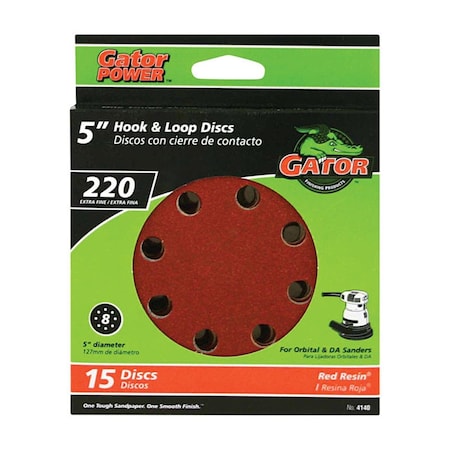 Defenseguard 5 in. 220 Grit Sand Disc, 15PK DE3300719