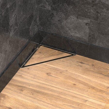 Hydroware Triangle Shower Drain, Tile Insert, 6 Inches HYD-0021