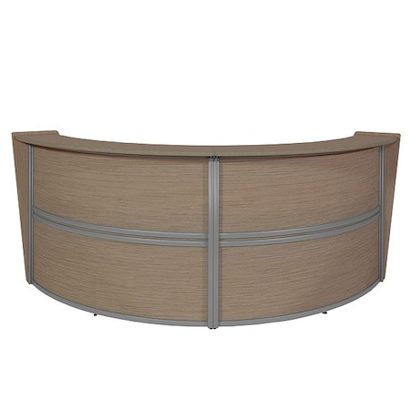 Regency Reception Desk, Steel Frame, 124 1/4 in W 77292NO