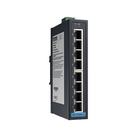 Advantech 8 FE Unmanaged Switch w/Wide Temp. Low AC EKI-2528I-LA-AE