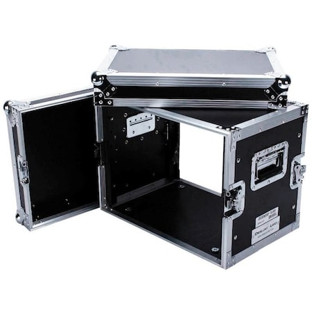 Deejay Led Fly Drive Case For 8U Space Standard DJ 19-in Amplifier or Effects Units or Similarly Sized Equipme TBH8UED