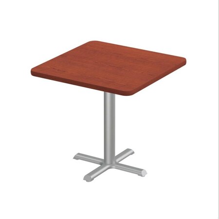 Correll Square Cafe Table, 24 in W, 24 in L, 29 in H, Particleboard Top, Cherry SXT24S-21-98-21