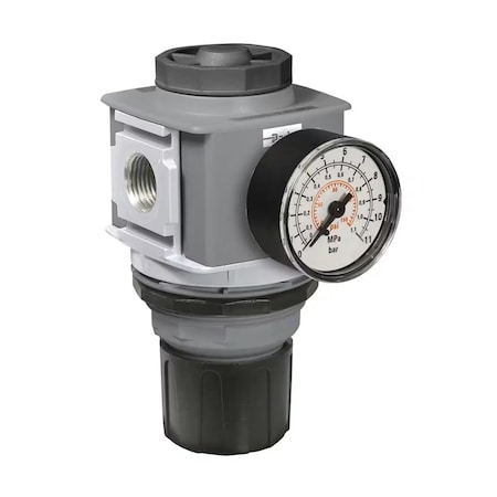 Wilkerson Regulator, Aluminum, 4 1/8" H, 1 9/16" W R08-02-F0G0B