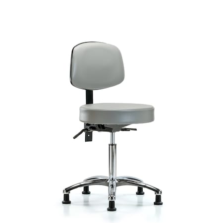 Blue Ridge Ergonomics Ben Stool, Med, Vin, Bk, Chrome, Tilt Gld, Dov BR-VMBST-CR-T1-NF-RG-8567