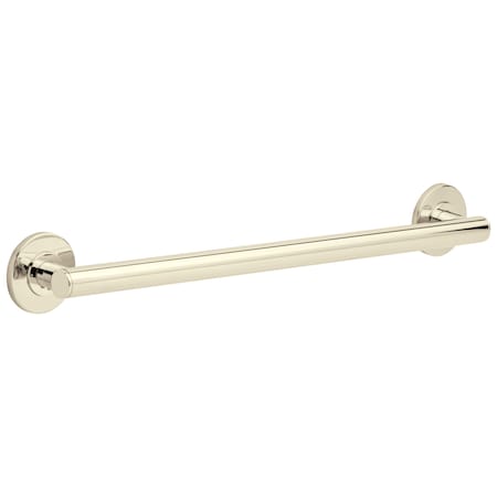 Delta Bathsafety 24 in Contemporary Decorative Ada Grab Bar In Polished Nickel 41824-PN