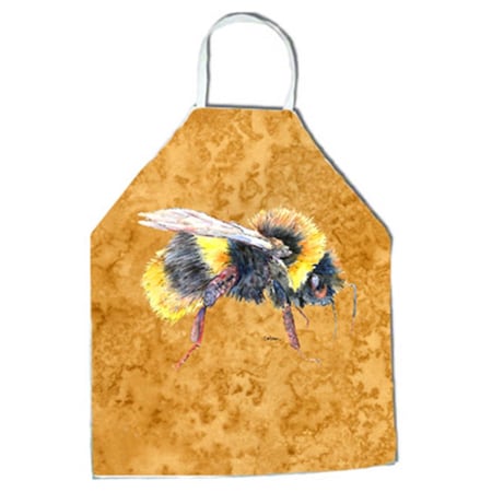 Carolines Treasures 27 H x 31 W in. Bee on Gold Apron 8850APRON