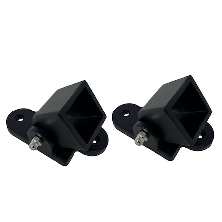 Nuvo Iron Textured Black Ready Rail Steel Railing Level Brackets, Hardware Included DSRSB-B