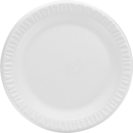 Dart Concorde Non-Laminated Foam Plate, 9" dia, PK500, 500PK 9PWC