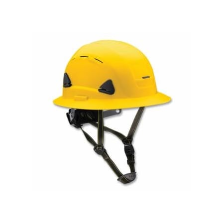 Honeywell Fibre-Metal Fibre-Metal Climbing Style Full Brim Safety Helmet, Type II, Class C, Ratchet Suspension,  068-CSH13002