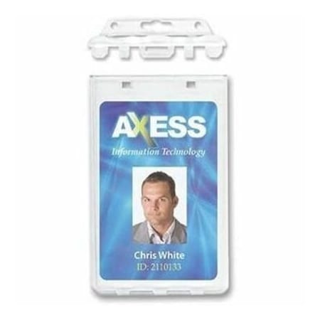 Brady BADGE HOLDER, HORIZONTAL LOCKING PLASTIC PROX CARD HLDR-CLEAR 1840-6040