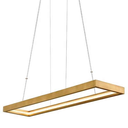 Corbett Lighting Jasmine 1 Light Linear 2.5 In. Gold Leaf 284-51-GL