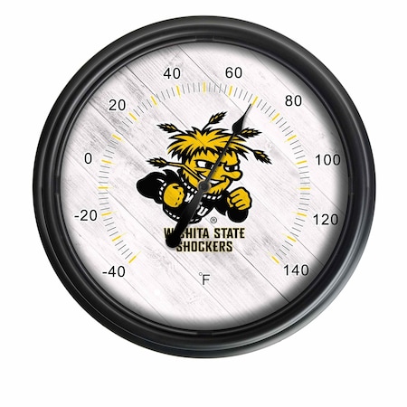 Holland Bar Stool Co Wichita State University Indoor/Outdoor LED Thermometer ODThrm14BK-08WichSt