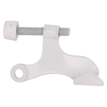 Prosource Deluxe Hinge Pin Door Stop, 2-5/8 in Projection, Die-Cast Zinc & Plastic, White H20-B048-PS