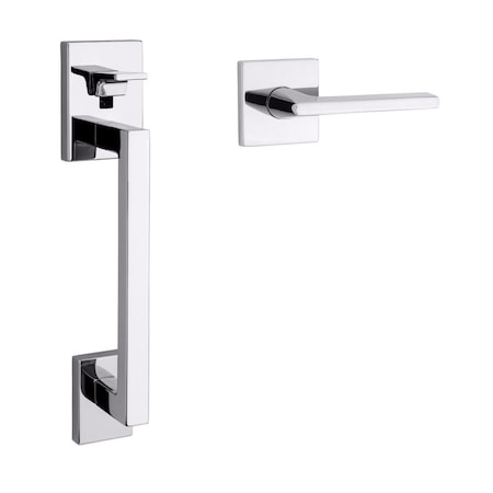 Baldwin Baldwin Minneapolis Sectional Right Hand Handleset Less Deadbolt Bright Chrome Finish 85390260ACRH